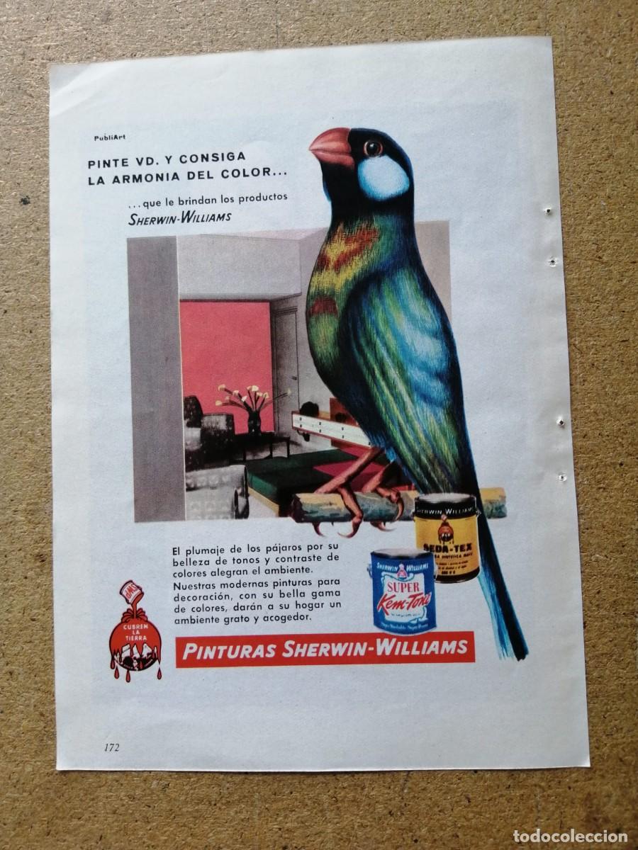Otros art&iacute;culos de coleccionismo en papel: ANUNCIO. PINTURAS SHERWIN WILLIAMS