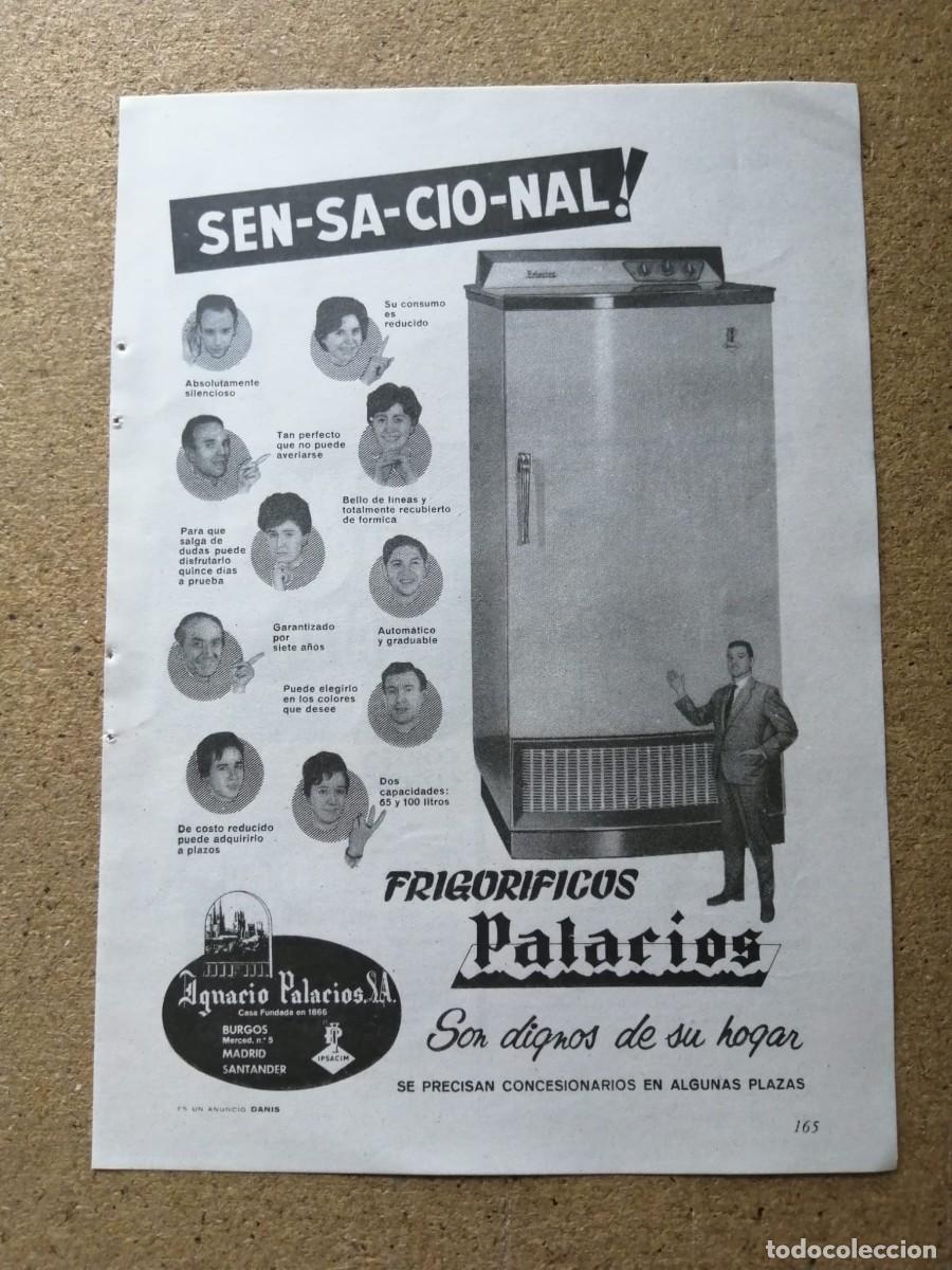 Otros art&iacute;culos de coleccionismo en papel: ANUNCIO. FRIGORIFICOS PALACIOS