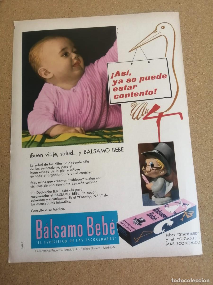 Otros art&iacute;culos de coleccionismo en papel: ANUNCIO. BALSAMO BEBE