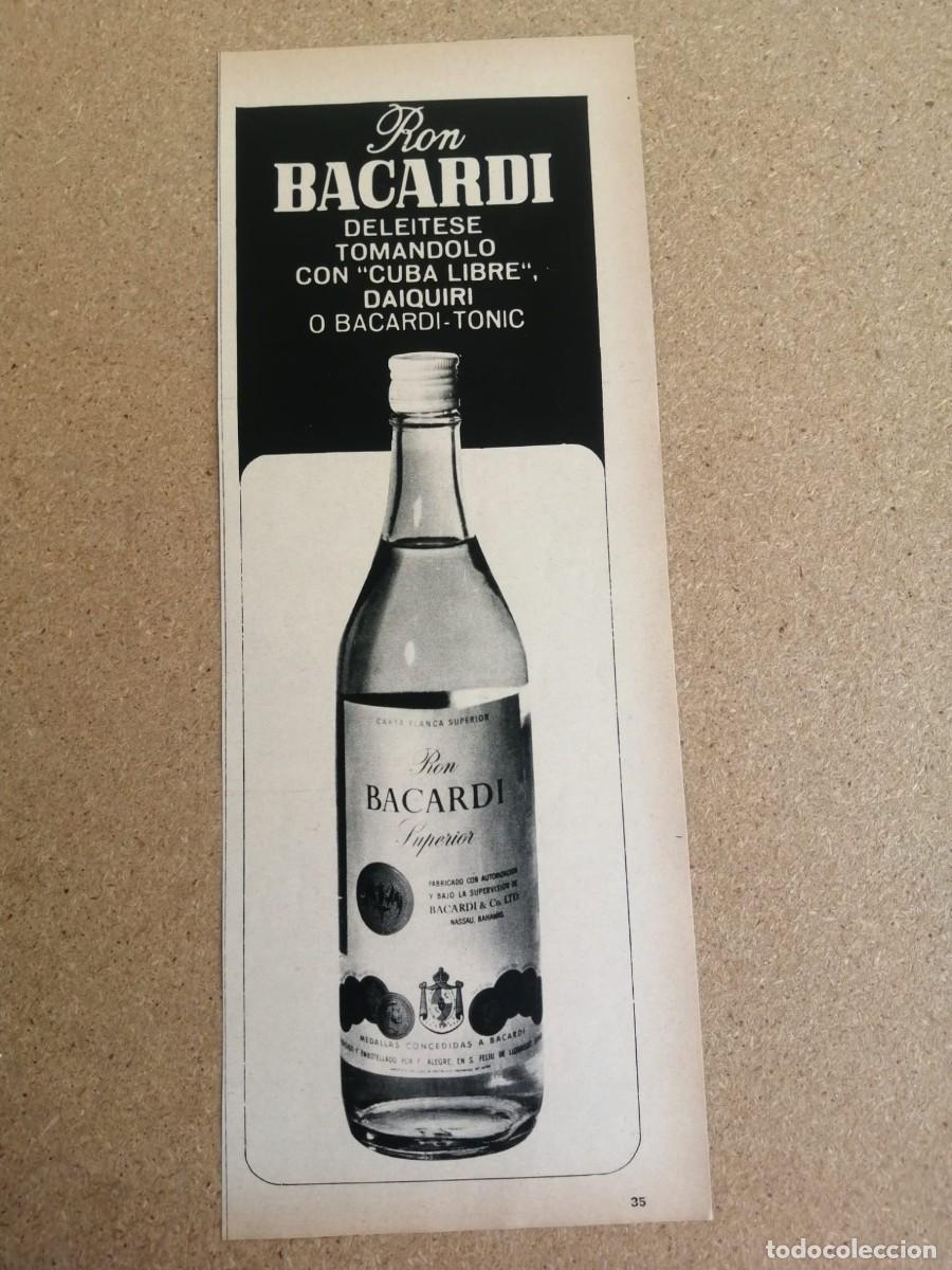 Otros art&iacute;culos de coleccionismo en papel: ANUNCIO. RON BACARDI