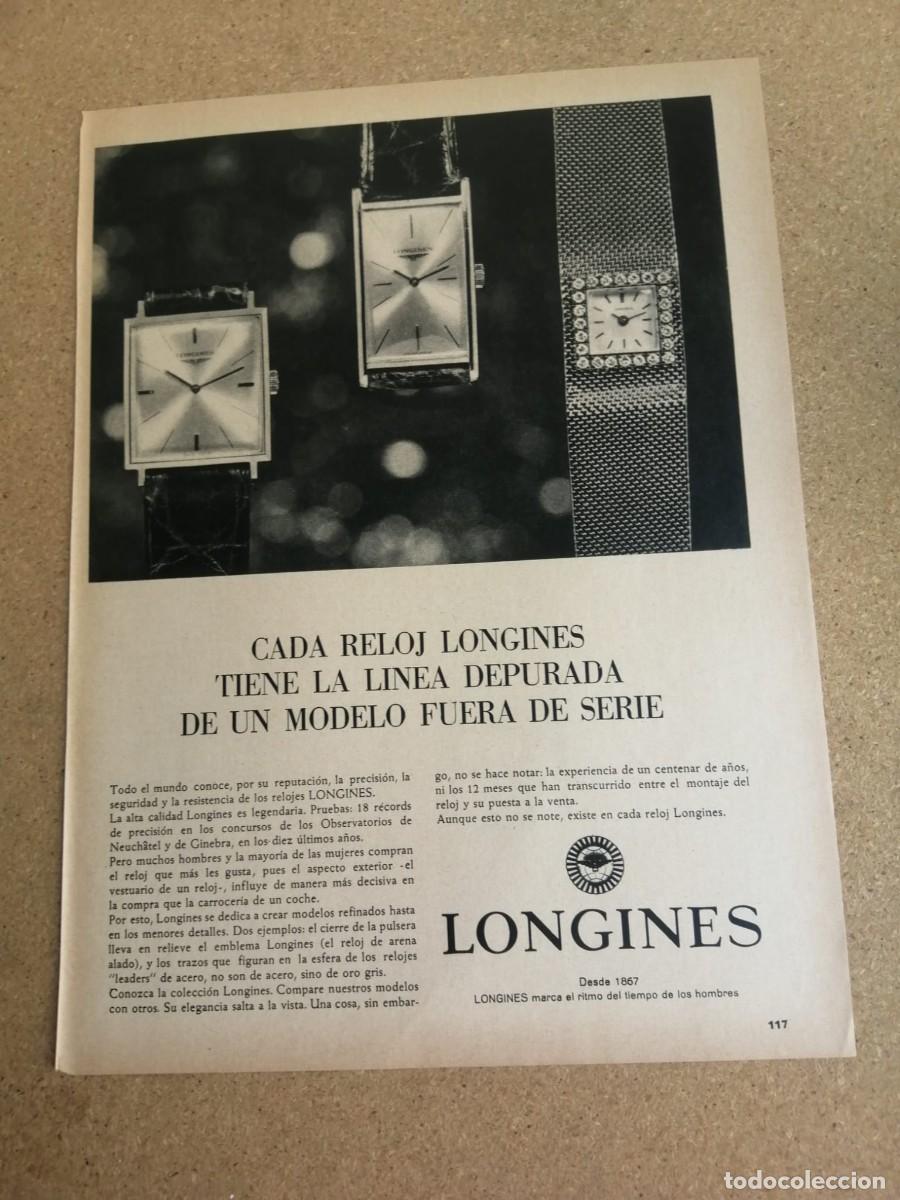 Otros art&iacute;culos de coleccionismo en papel: ANUNCIO. RELOJ LONGINES