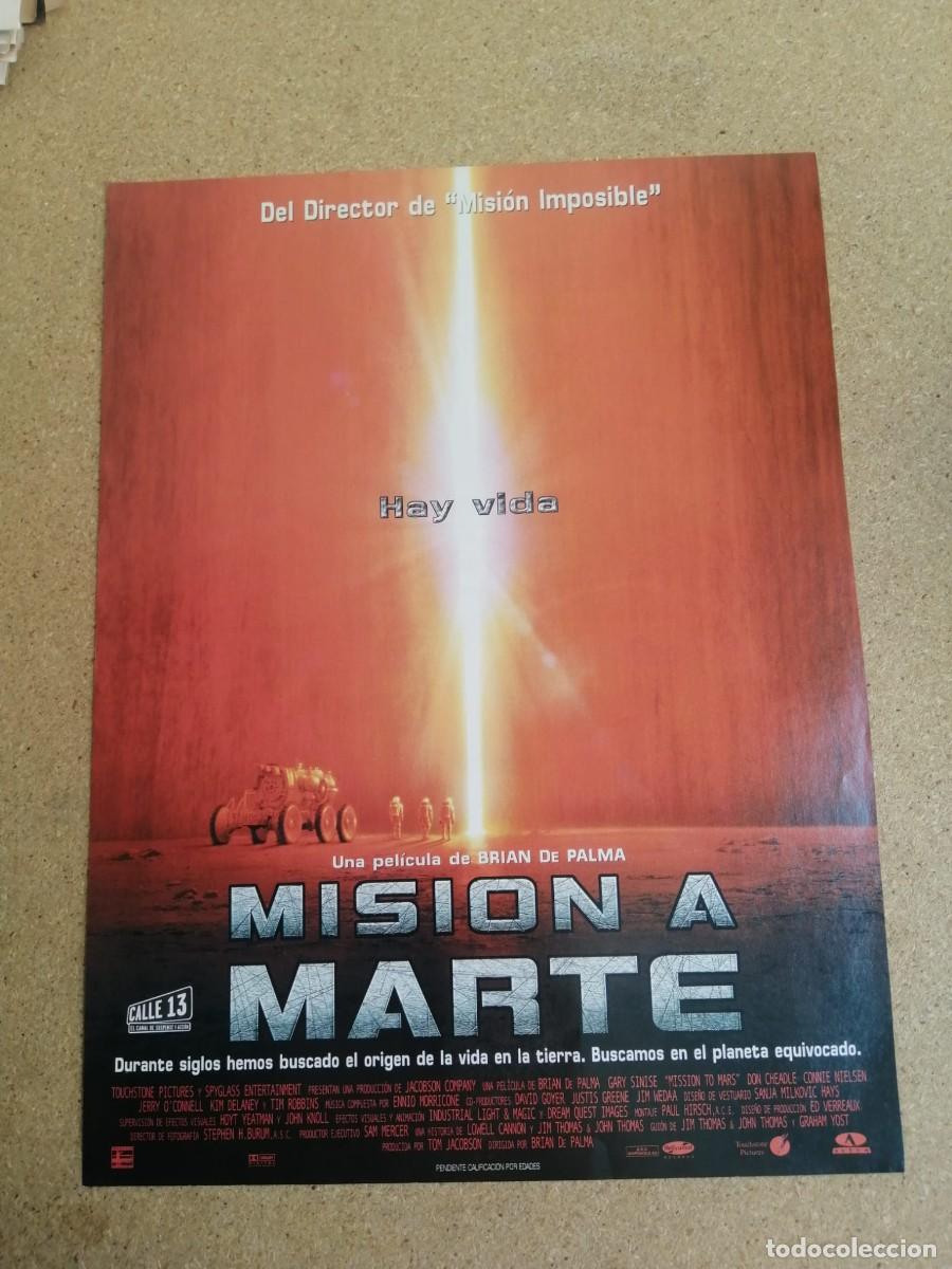 Otros art&iacute;culos de coleccionismo en papel: ANUNCIO CINE. MISION A MARTE (BRIAN DE PALMA)