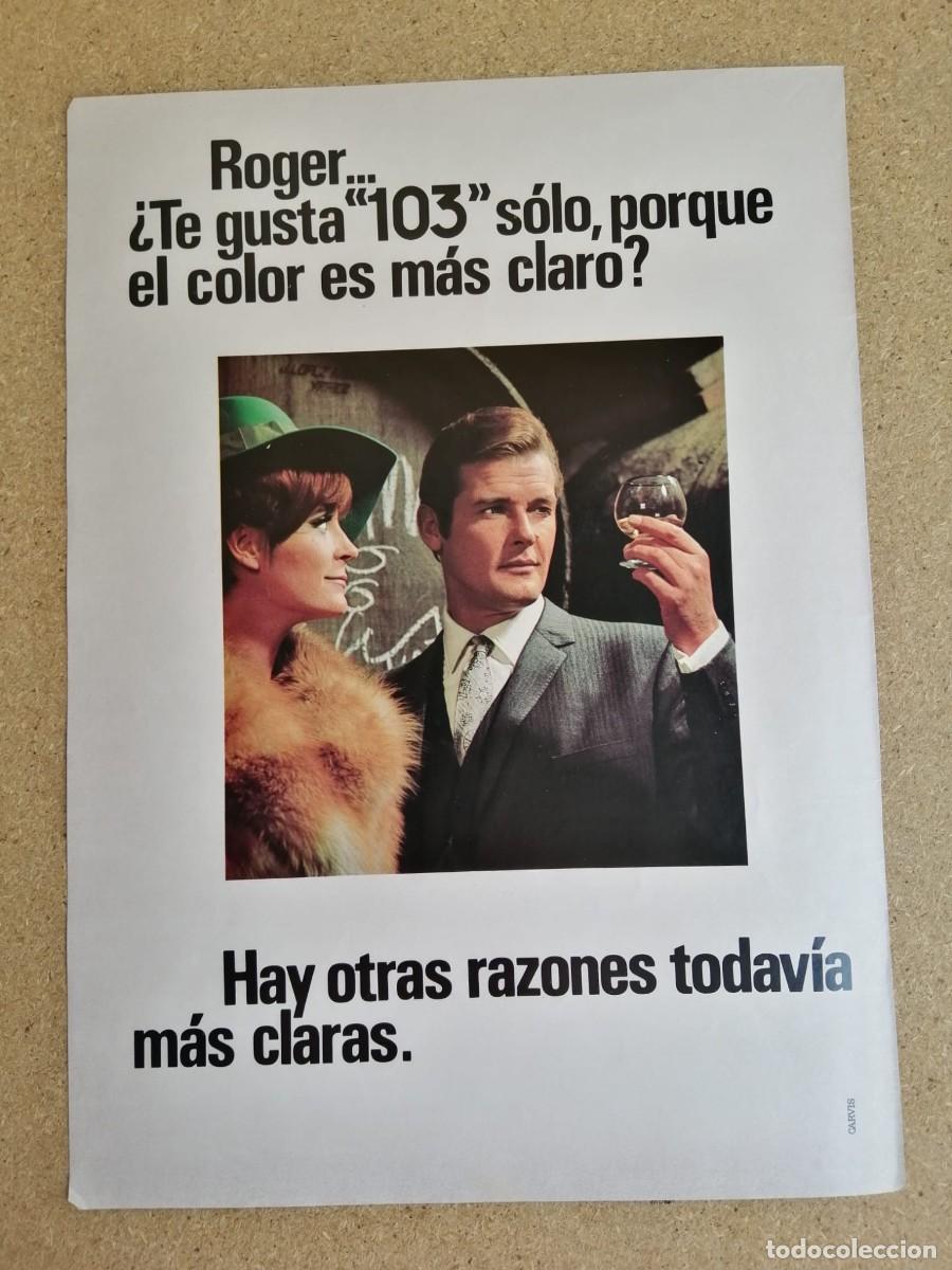 Otros art&iacute;culos de coleccionismo en papel: ANUNCIO. BRANDY 103 (ROGER MOORE)