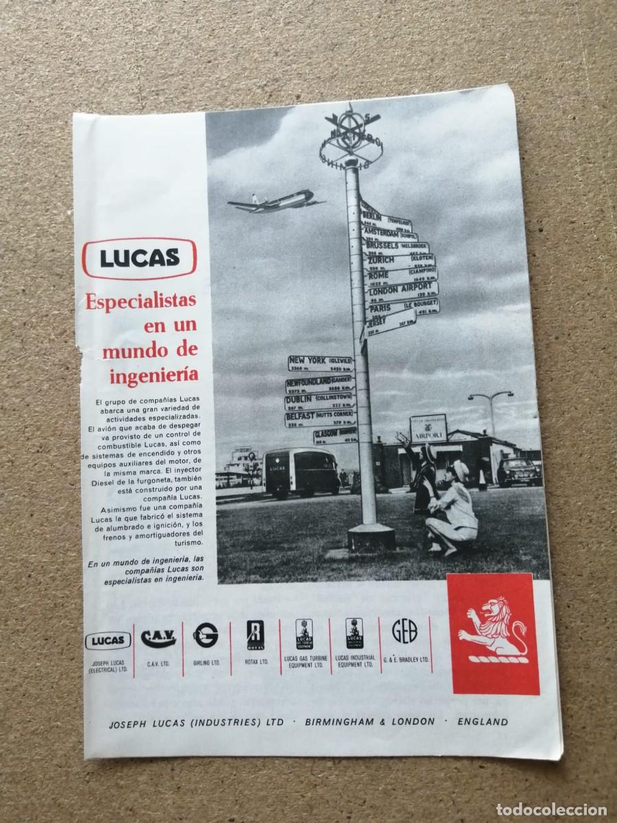 Otros art&iacute;culos de coleccionismo en papel: ANUNCIO. LUCAS, ESPECIALISTAS EN UN MUNDO DE INGENIERIA