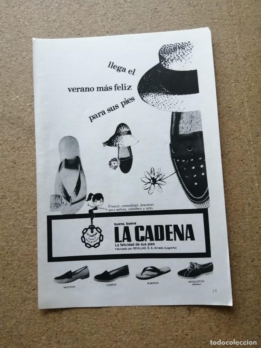 Otros art&iacute;culos de coleccionismo en papel: ANUNCIO. CALZADOS LA CADENA