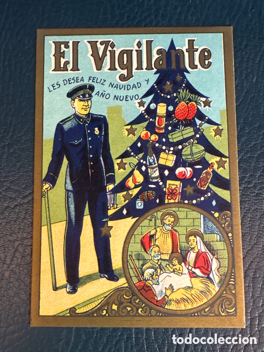 Otros art&iacute;culos de coleccionismo en papel: tarjeta de felicitaci&oacute;n de Navidad , el Vigilante
