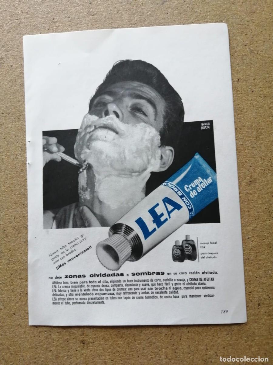 Otros art&iacute;culos de coleccionismo en papel: ANUNCIO. CREMA DE AFEITAR LEA