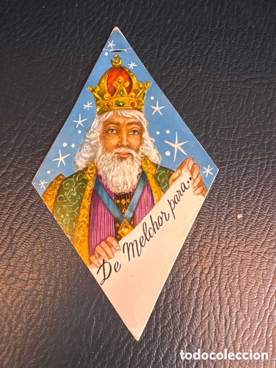 Otros art&iacute;culos de coleccionismo en papel: FELICITACI&Oacute;N DE NAVIDAD DE MELCHOR PARA&hellip; ( ETIQUETA, PARA COLGAR&hellip;)