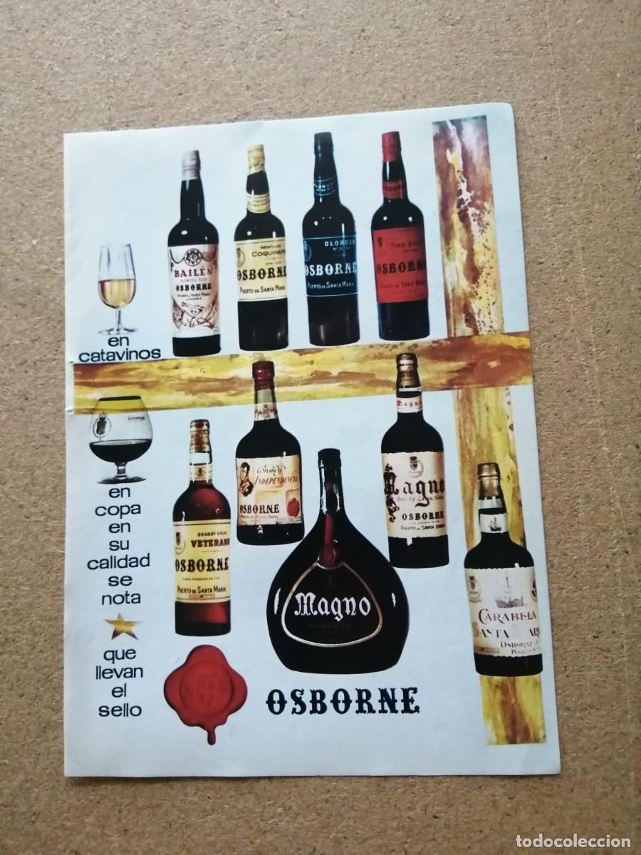 Otros art&iacute;culos de coleccionismo en papel: ANUNCIO. VINOS Y BRANDY OSBORNE