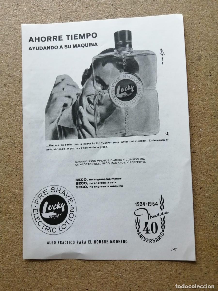 Otros art&iacute;culos de coleccionismo en papel: ANUNCUIO. LUCKY PRE SHAVE ELECTRIC LOTION