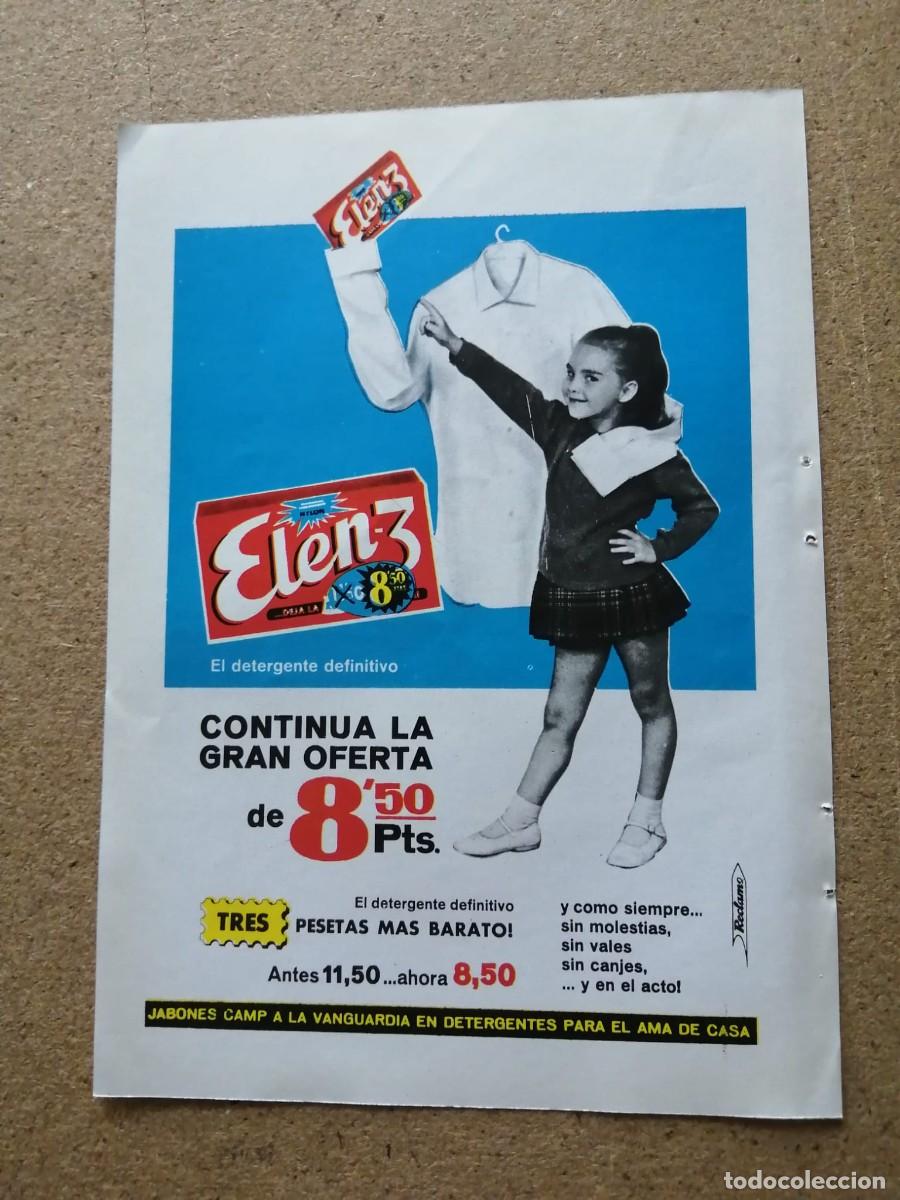 Otros art&iacute;culos de coleccionismo en papel: ANUNCIO. DETERGENTE ELENA 3
