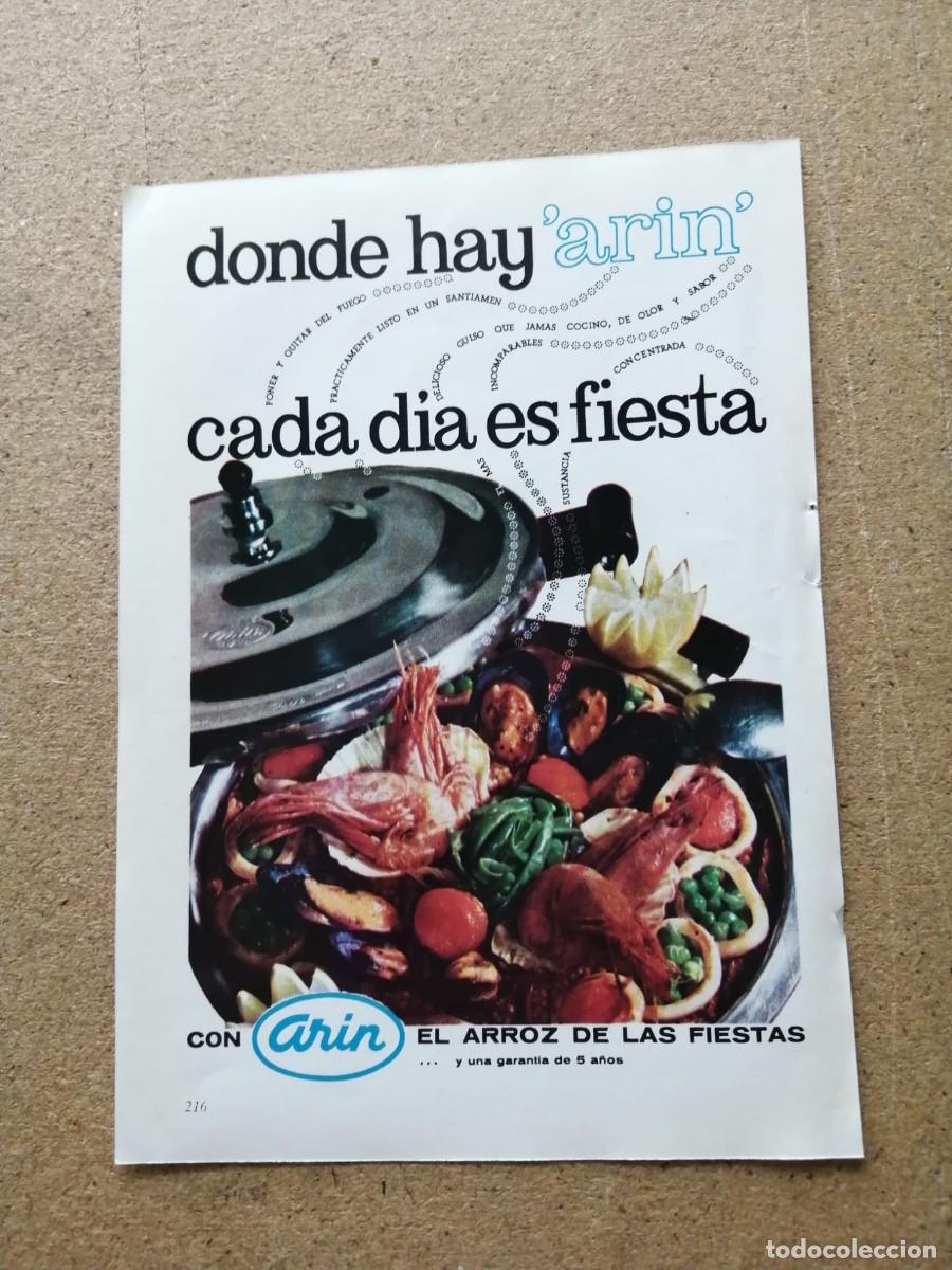 Otros art&iacute;culos de coleccionismo en papel: ANUNCIO. OLLA EXPRESS ARIN