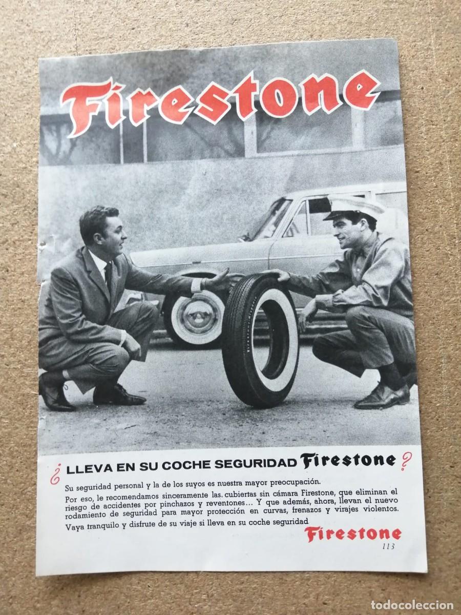 Otros art&iacute;culos de coleccionismo en papel: ANUNCIO. FIRESTONE..