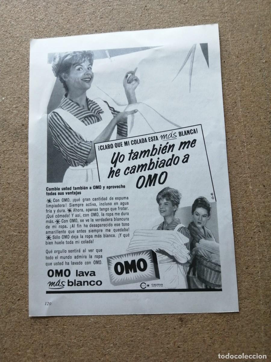 Otros art&iacute;culos de coleccionismo en papel: ANUNCIO. OMO LAVA MAS BLANCO