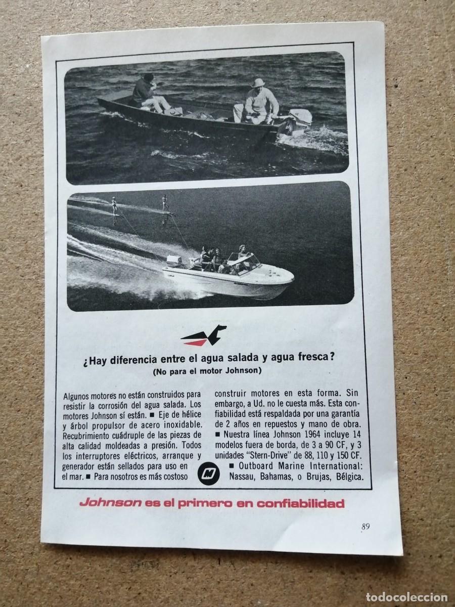 Otros art&iacute;culos de coleccionismo en papel: ANUNCIO. MOTORES FUERA BORDA JOHNSON