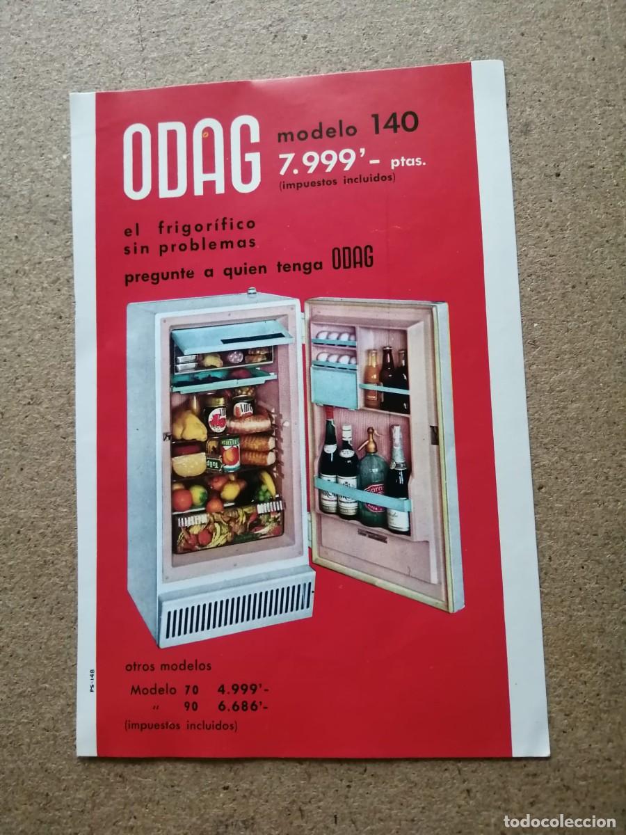 Otros art&iacute;culos de coleccionismo en papel: ANUNCIO. FRIGORIFICO ODAG