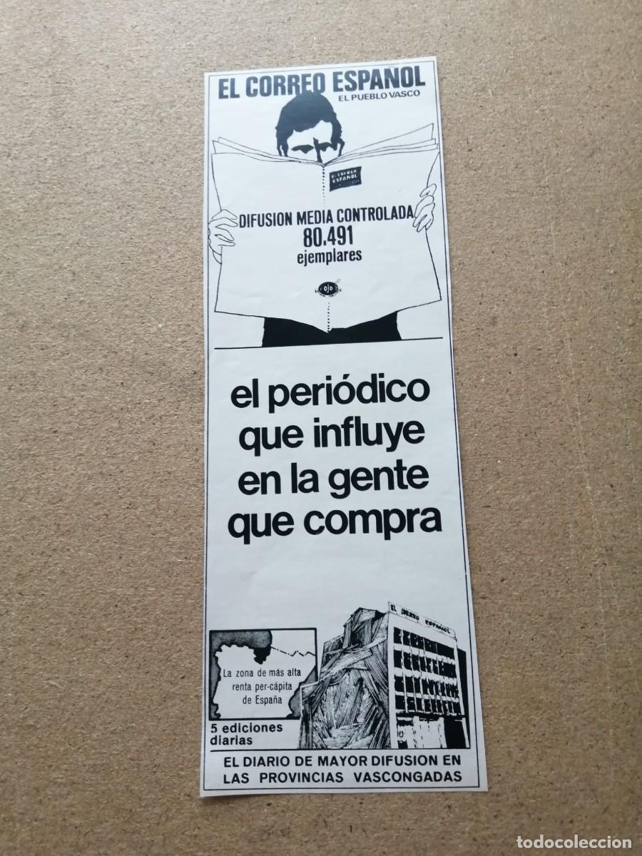 Otros art&iacute;culos de coleccionismo en papel: ANUNCIO. EL CORREO ESPA&Ntilde;OL