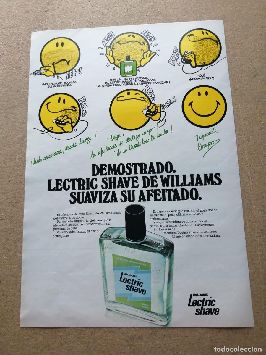 Otros art&iacute;culos de coleccionismo en papel: ANUNCIO. LECTRIC SHAVE DE WILLIAMS