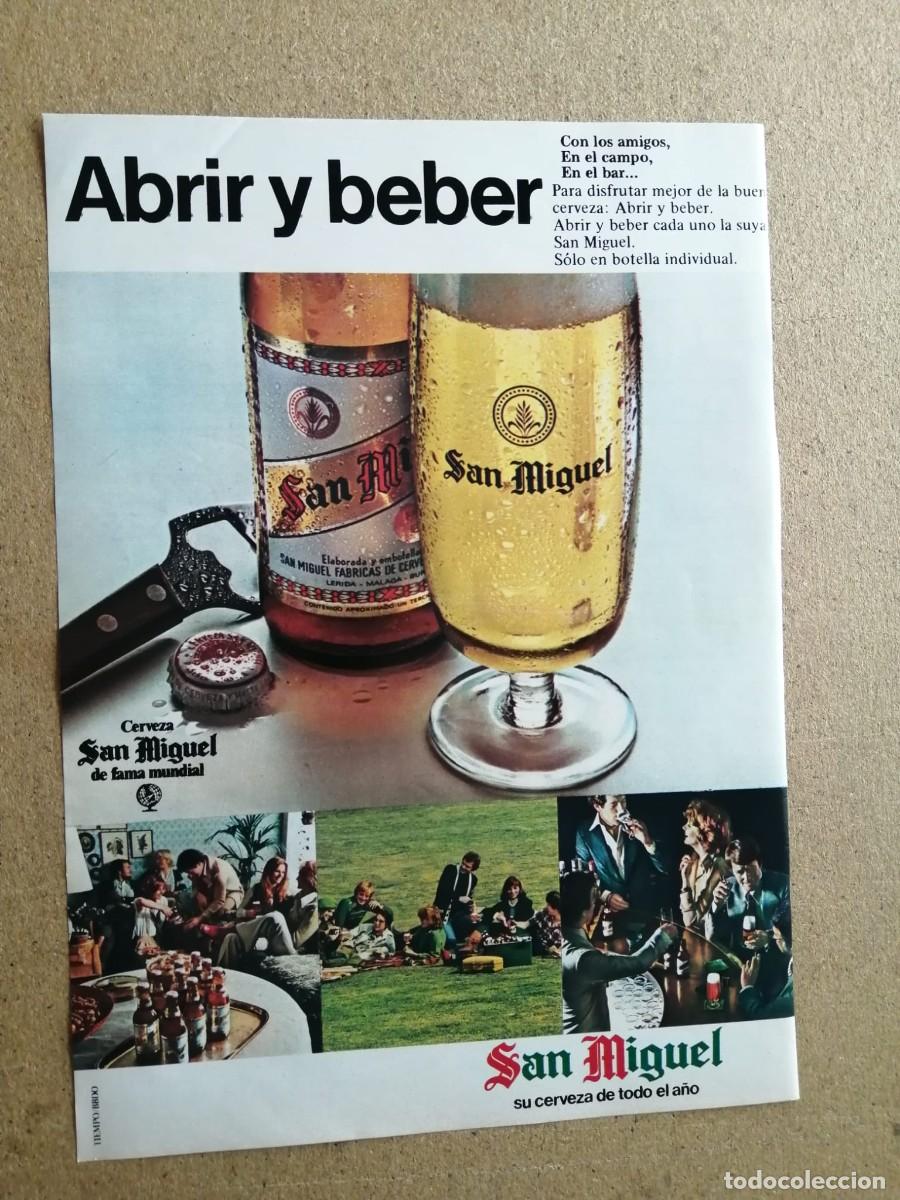 Otros art&iacute;culos de coleccionismo en papel: ANUNCIO. CERVEZA SAN MIGUEL