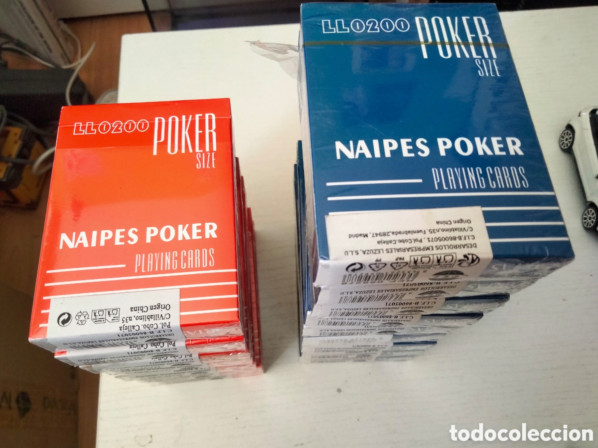Otros art&iacute;culos de coleccionismo en papel: 16 barajas naipes poker LL0200