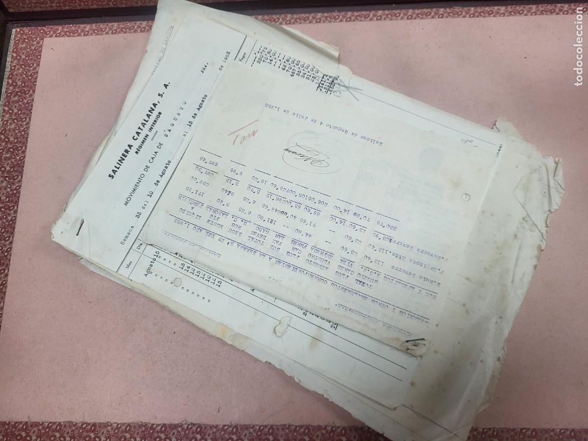 Otros art&iacute;culos de coleccionismo en papel: LOTE DOCUMENTACION SALINERA CATALANA S.A. SALINAS DE SAGUNTO VALENCIA A&Ntilde;OS 50