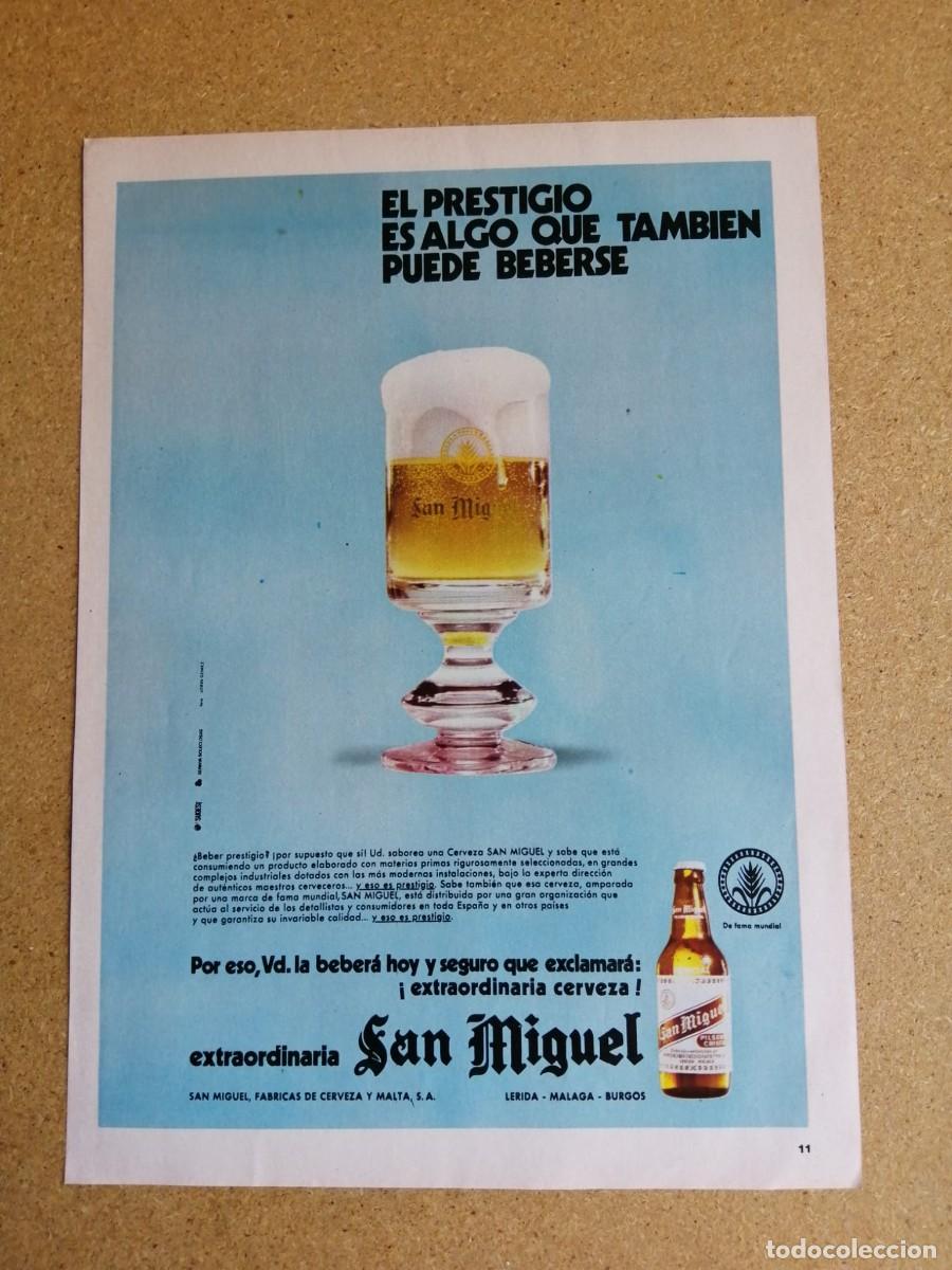 Otros art&iacute;culos de coleccionismo en papel: ANUNCIO. CERVEZA SAN MIGUEL