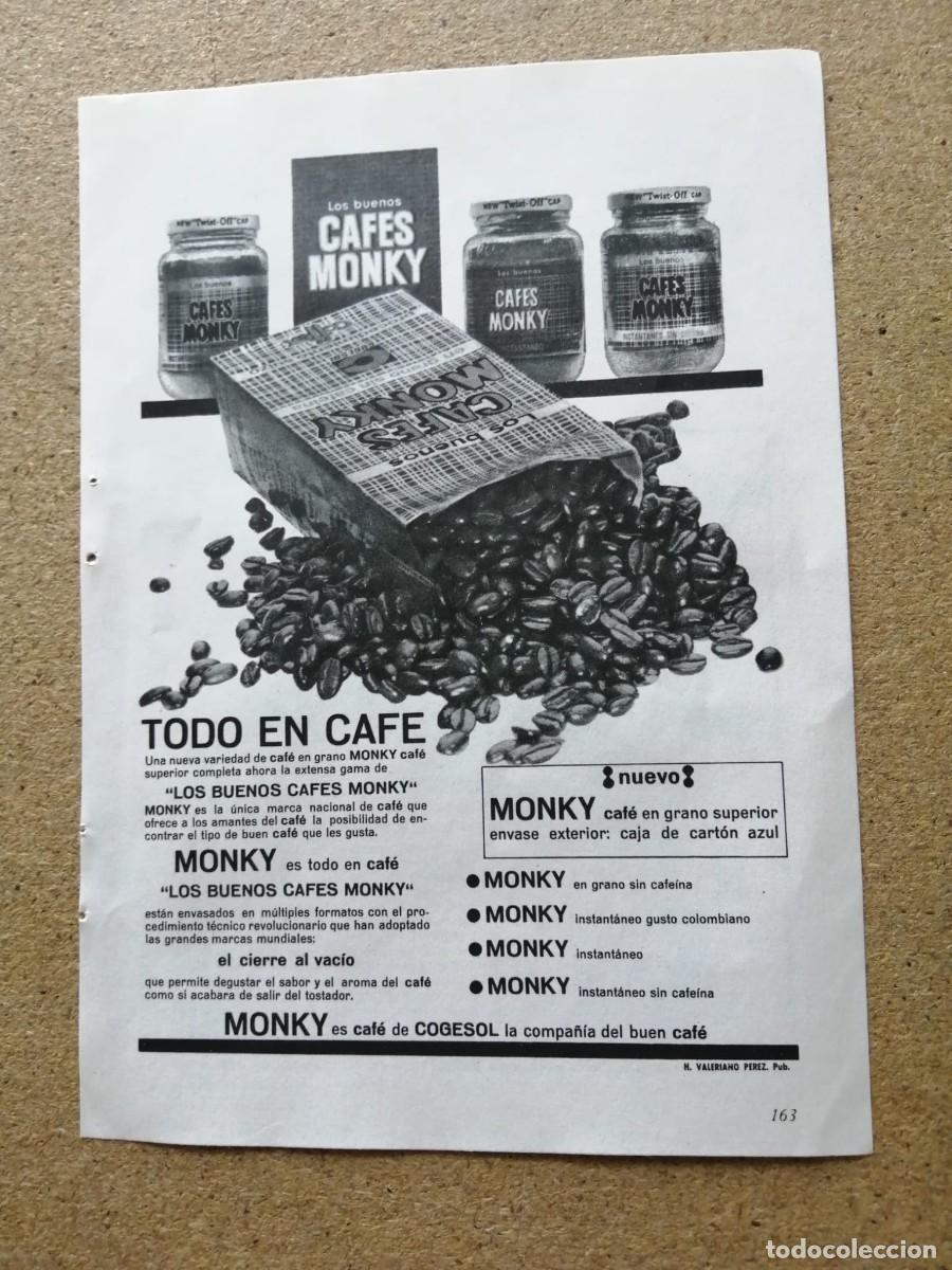 Otros art&iacute;culos de coleccionismo en papel: ANUNCIO. CAFES MONKEY