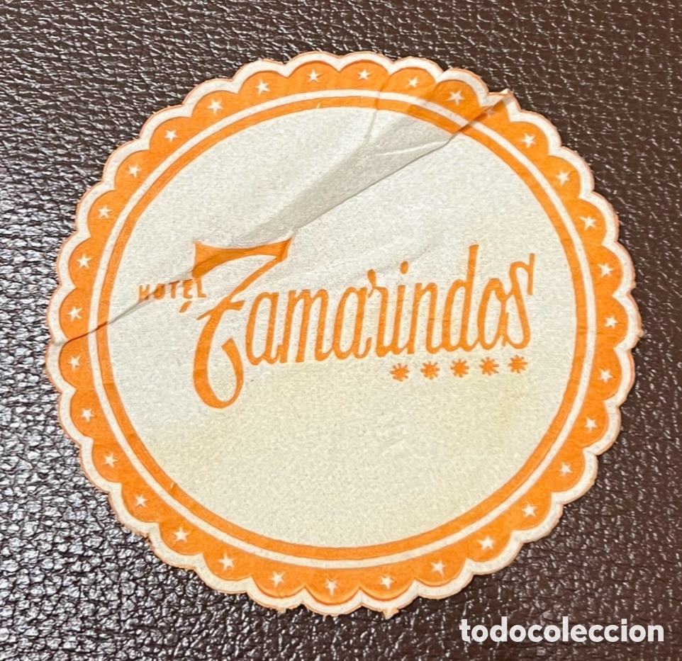 Otros art&iacute;culos de coleccionismo en papel: Posavasos. Hotel TAMARINDO 5*. A&ntilde;os 80.