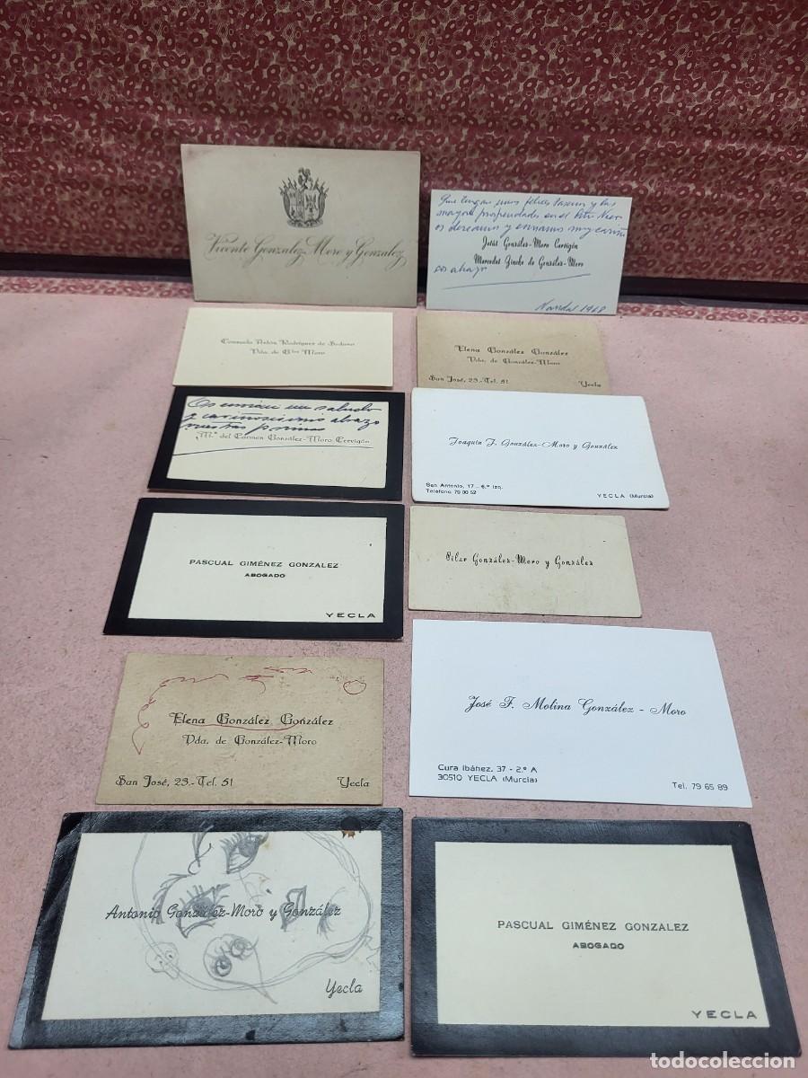Paper Collecting Others: LOTE TARJETAS DE VISITA YECLA MURCIA