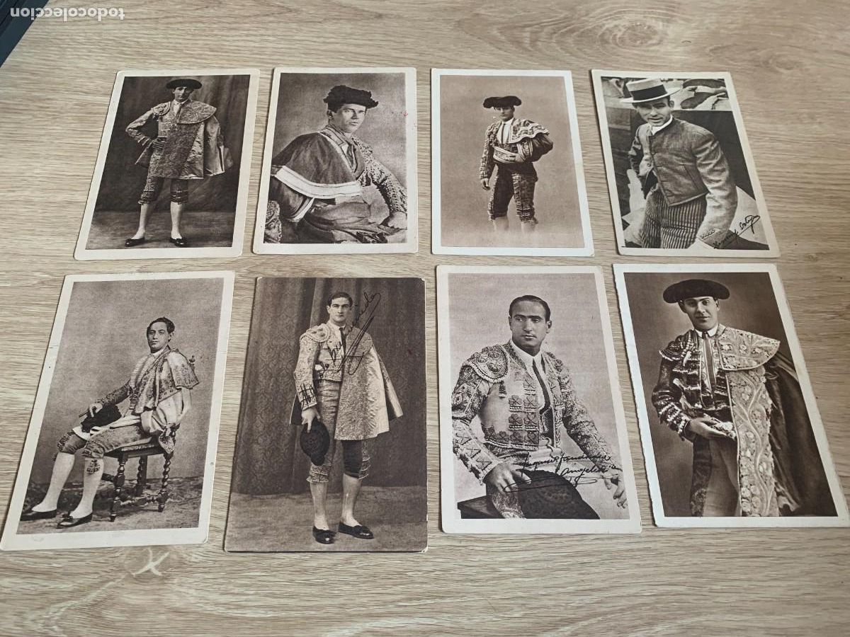Sammelleidenschaft Andere Papierartikel: 8 TARJETAS BIOGRAFICAS TOREROS-TOROS. A&Ntilde;O 1945. BUENA CONSERVACI&Oacute;N