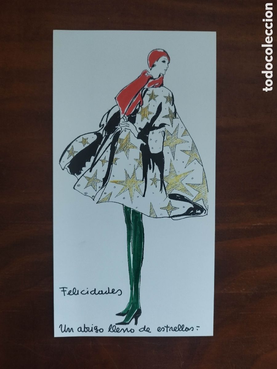 Otros art&iacute;culos de coleccionismo en papel: Tarjeta felicitaci&oacute;n vintage