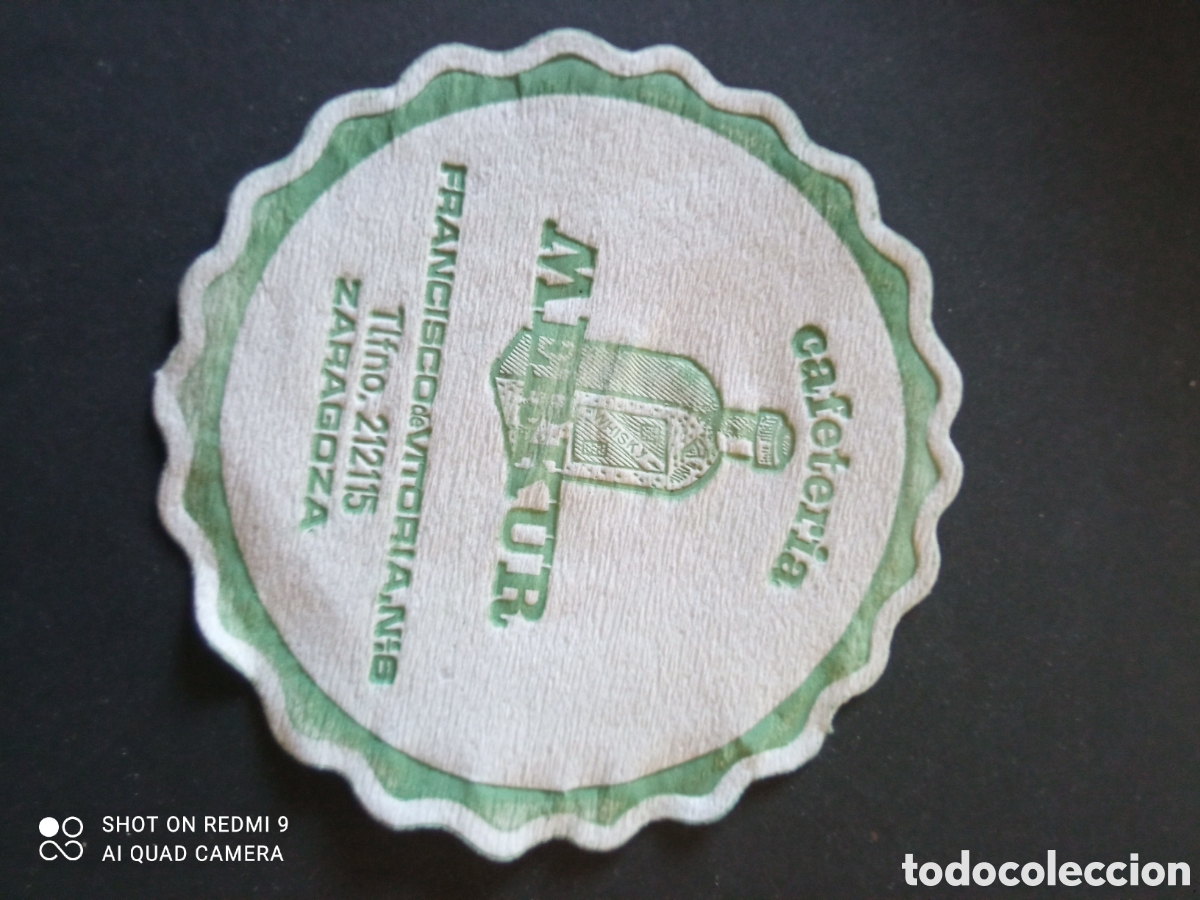 Otros art&iacute;culos de coleccionismo en papel: Posa vasos Cafeter&iacute;a merkur francisco de Vitoria n6 (Zaragoza)