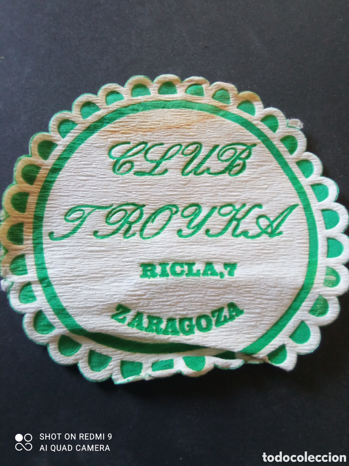 Otros art&iacute;culos de coleccionismo en papel: Posavasos Club froyka( Zaragoza)