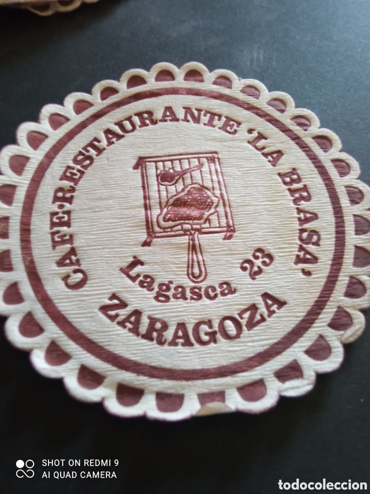 Otros art&iacute;culos de coleccionismo en papel: Posavasos (zaragoza) cafe-restaurante 'LA BRASA'