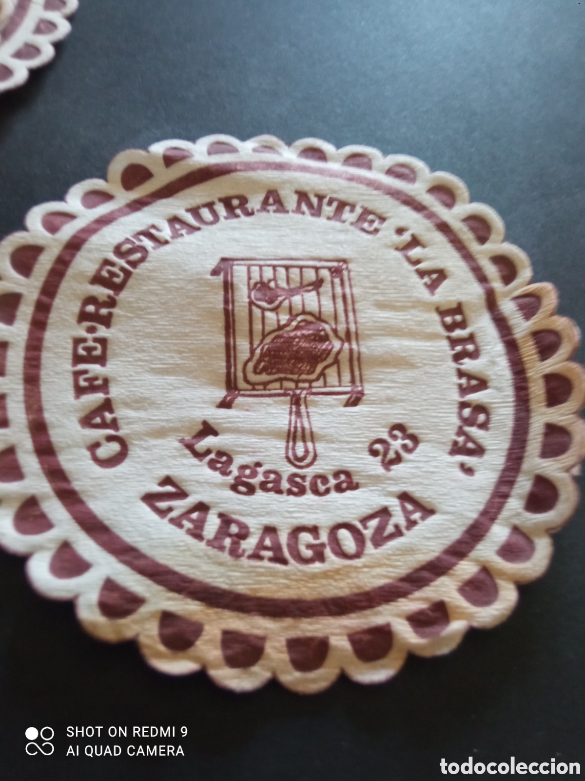 Otros art&iacute;culos de coleccionismo en papel: Posavasos (zaragoza) cafe-restaurante 'LA BRASA'
