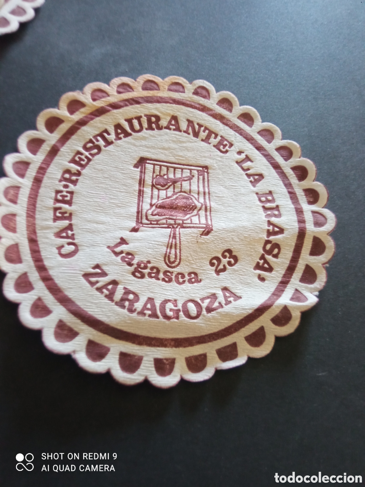 Otros art&iacute;culos de coleccionismo en papel: Posavasos (zaragoza) cafe-restaurante 'LA BRASA'