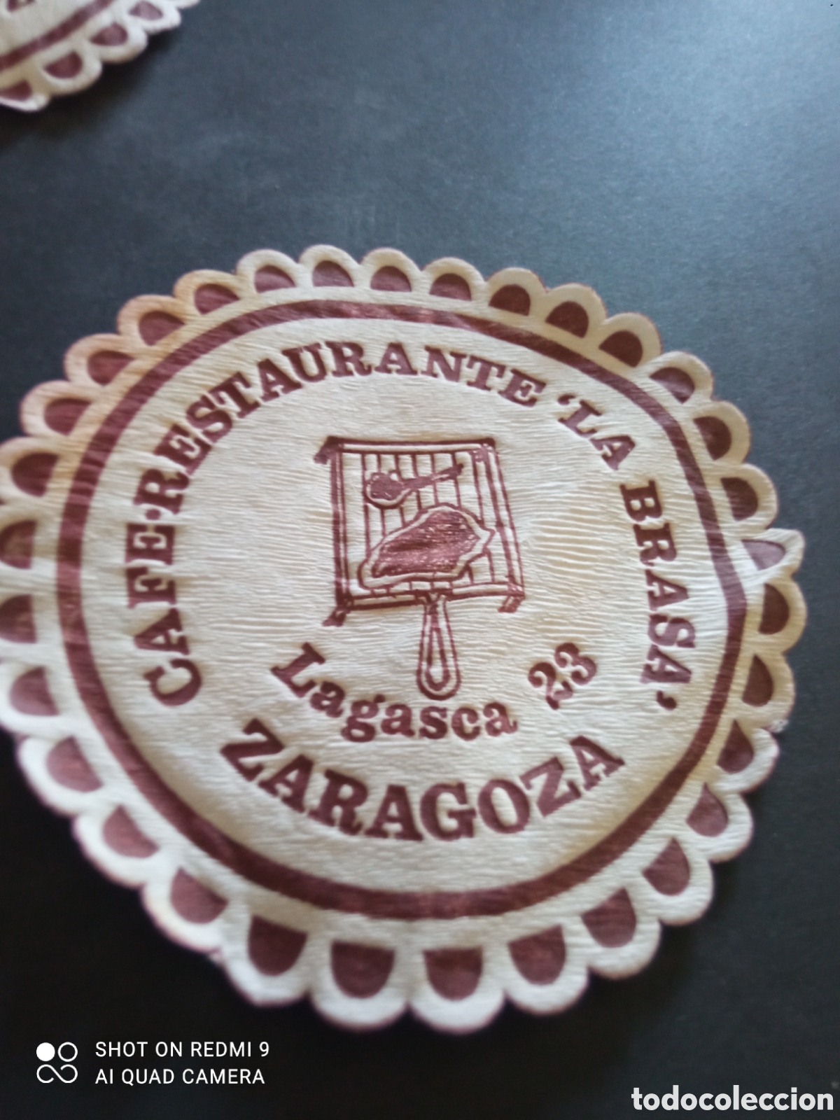 Otros art&iacute;culos de coleccionismo en papel: Posavasos (zaragoza) cafe-restaurante 'LA BRASA'