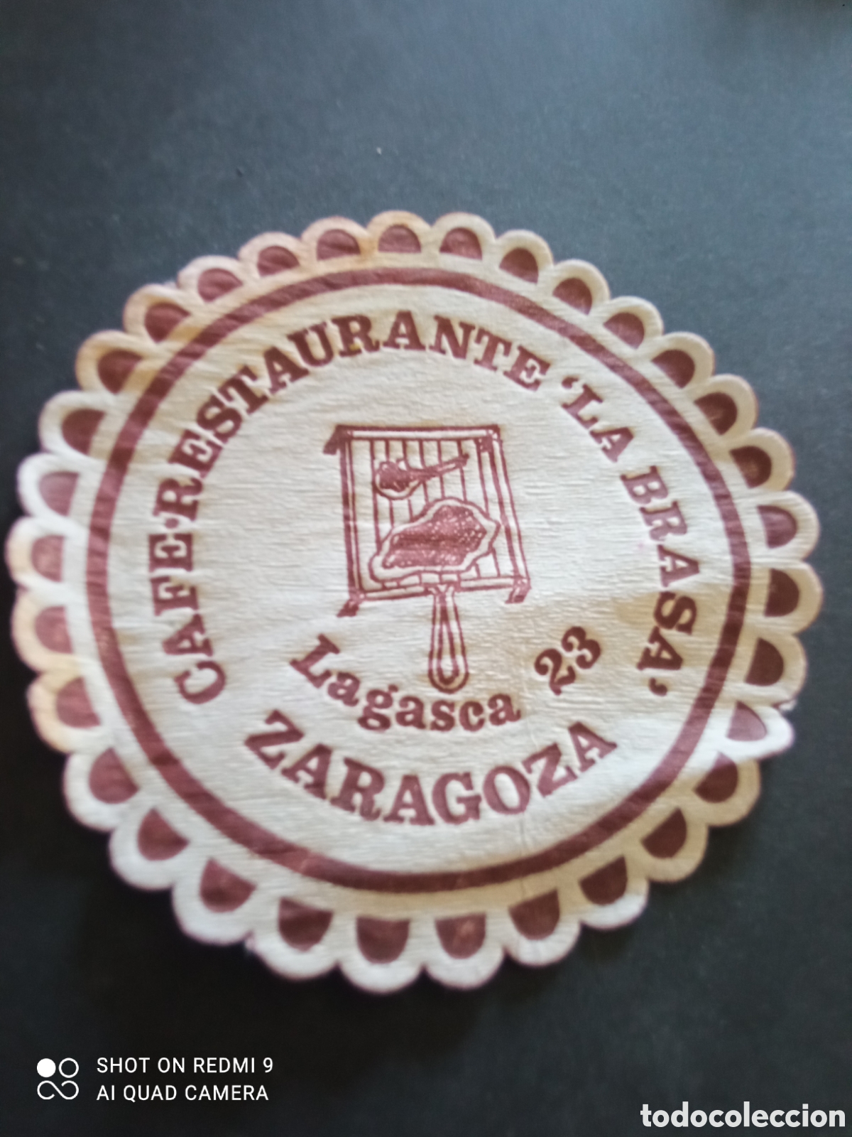Otros art&iacute;culos de coleccionismo en papel: Posavasos (zaragoza) cafe-restaurante 'LA BRASA'