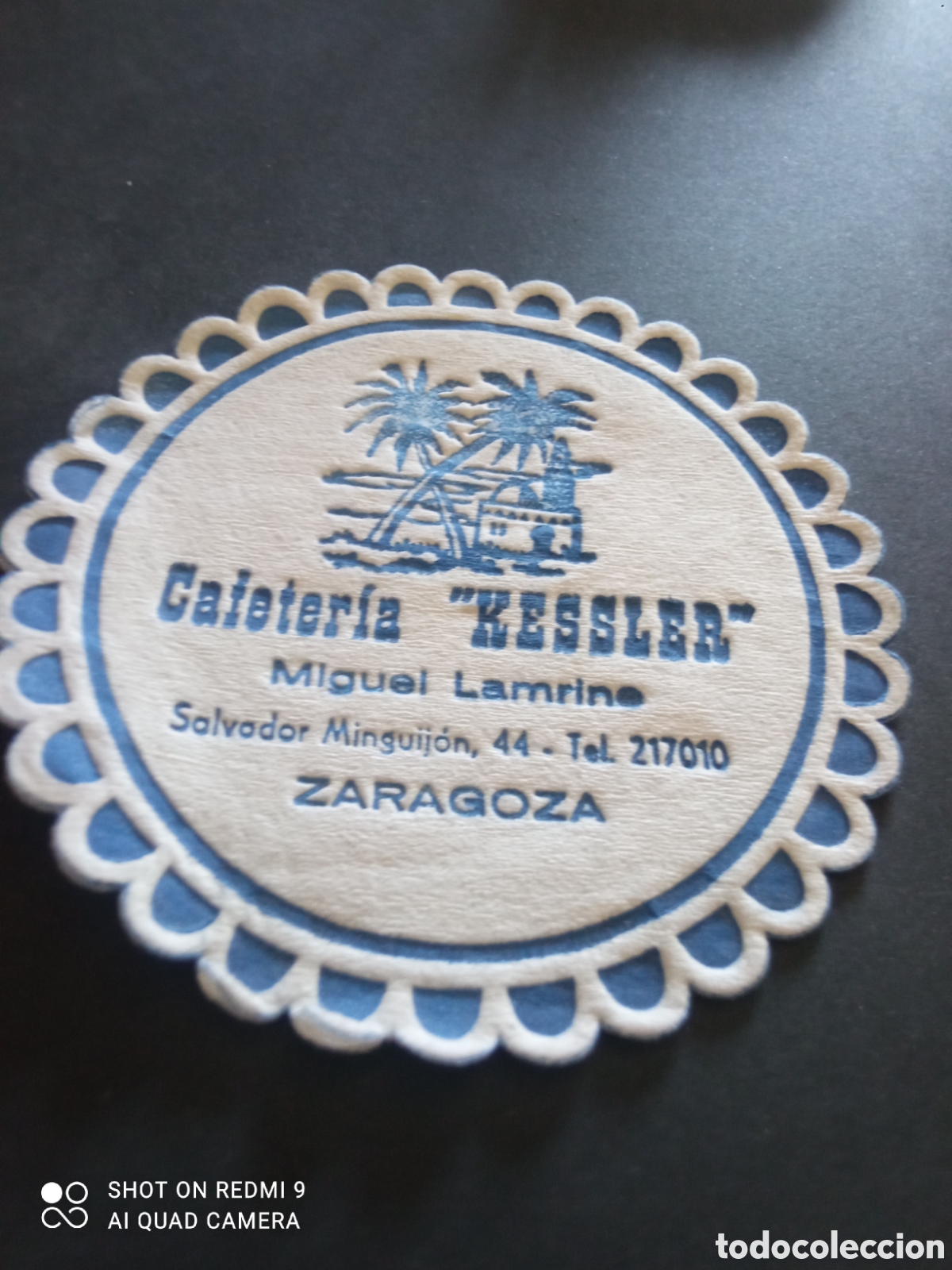 Otros art&iacute;culos de coleccionismo en papel: Posavasos zaragoza cafeter&iacute;a kassler