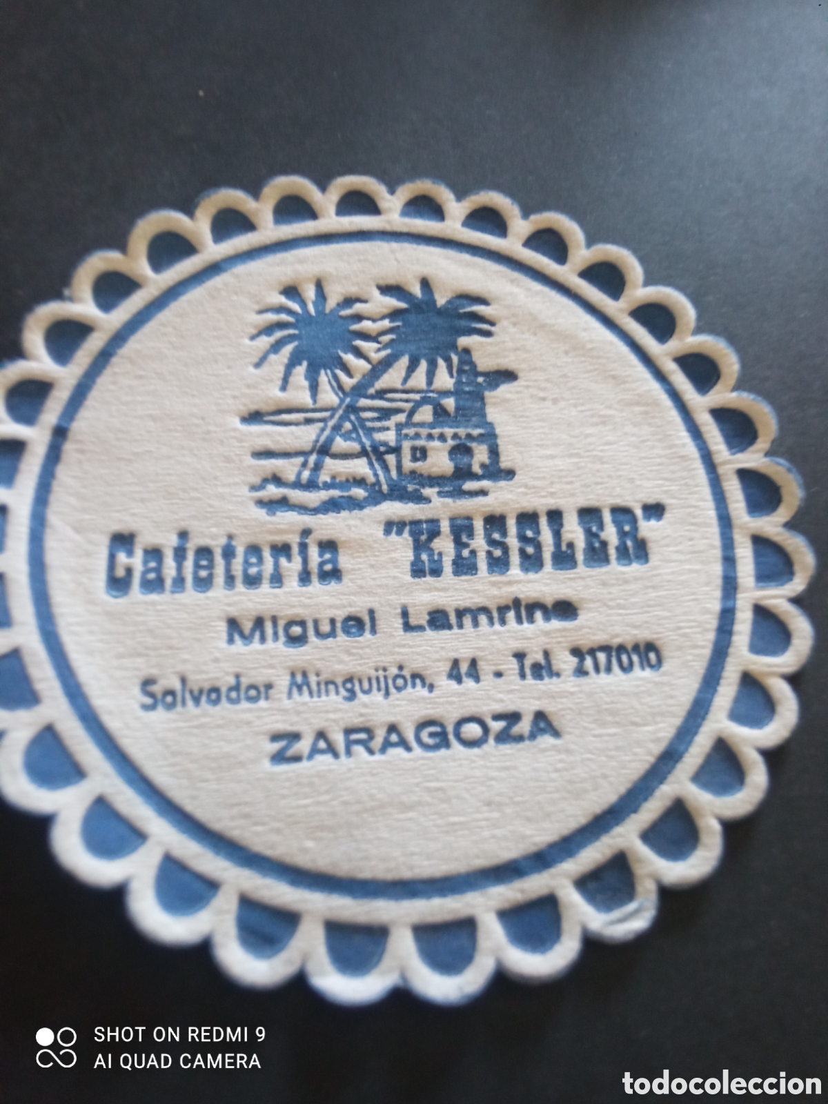 Otros art&iacute;culos de coleccionismo en papel: Posavasos zaragoza cafeter&iacute;a kassler