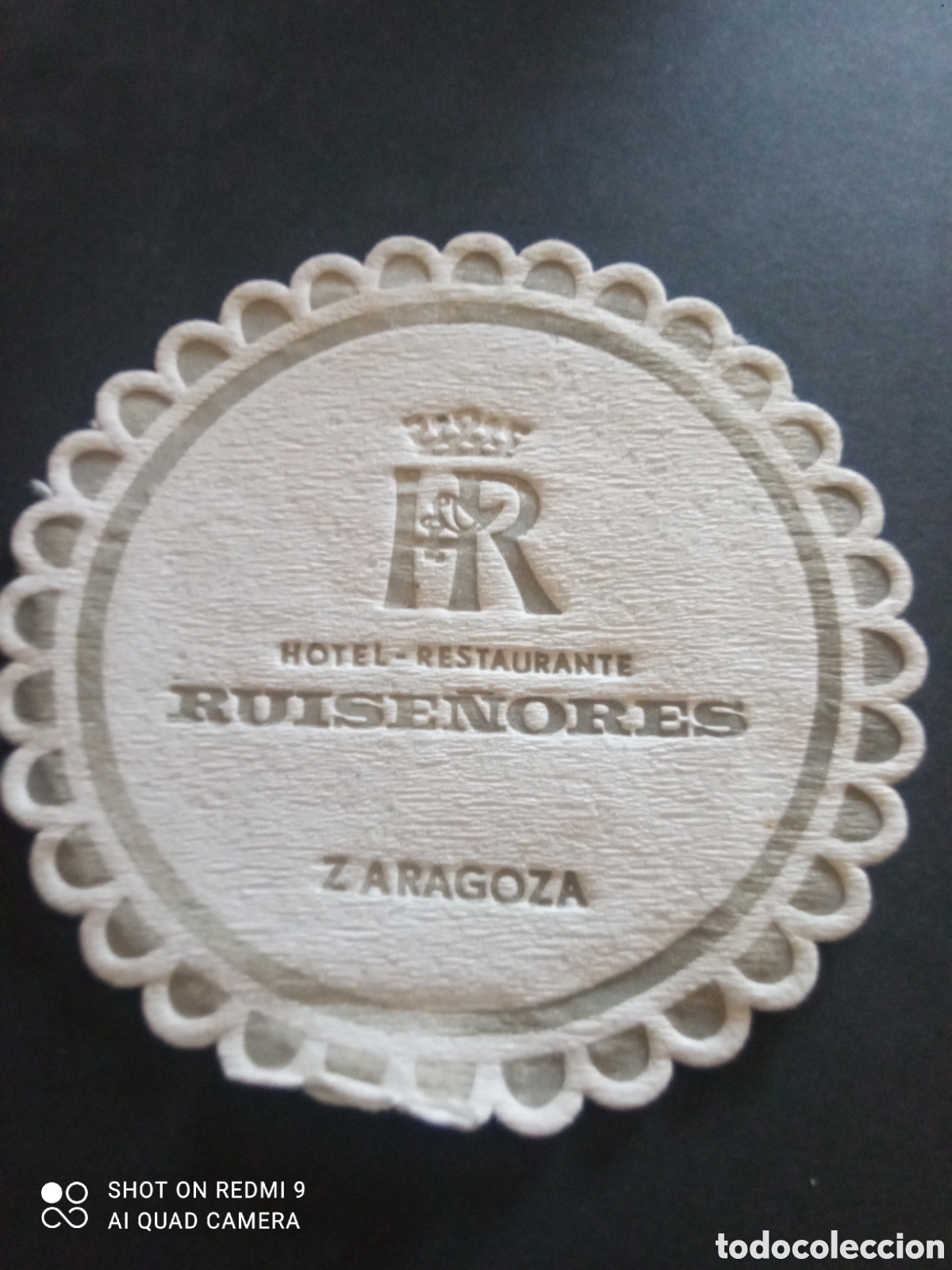 Otros art&iacute;culos de coleccionismo en papel: Posavasos zaragoza hotel restaurante ruise&ntilde;ores