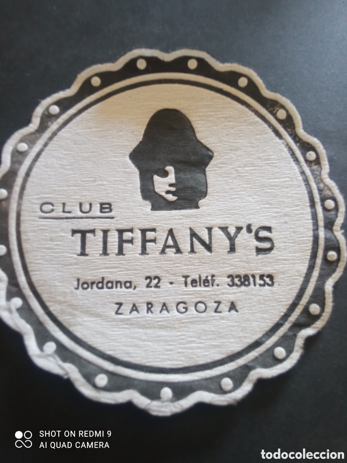 Otros art&iacute;culos de coleccionismo en papel: Posavasos zaragoza club tiffanys