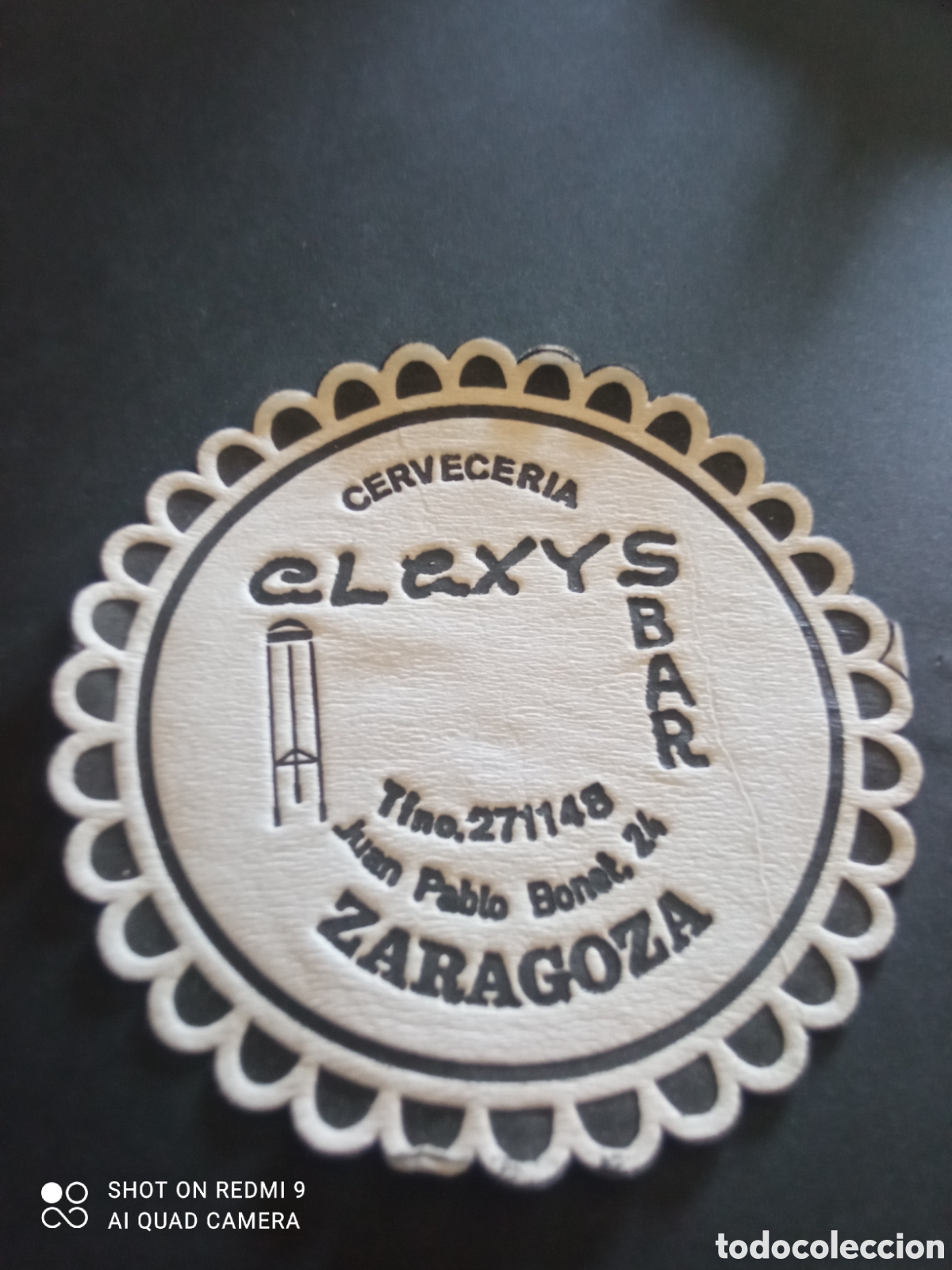 Otros art&iacute;culos de coleccionismo en papel: Posavasos zaragoza cervecer&iacute;a alexys bar