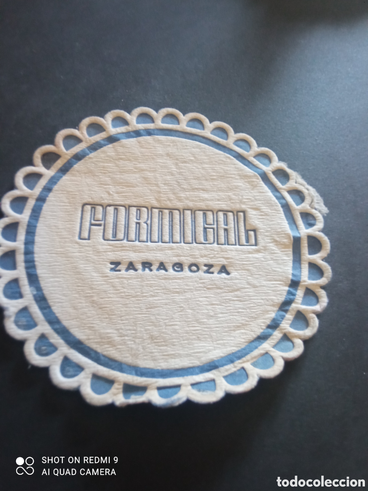 Otros art&iacute;culos de coleccionismo en papel: Posavasos zaragoza formical