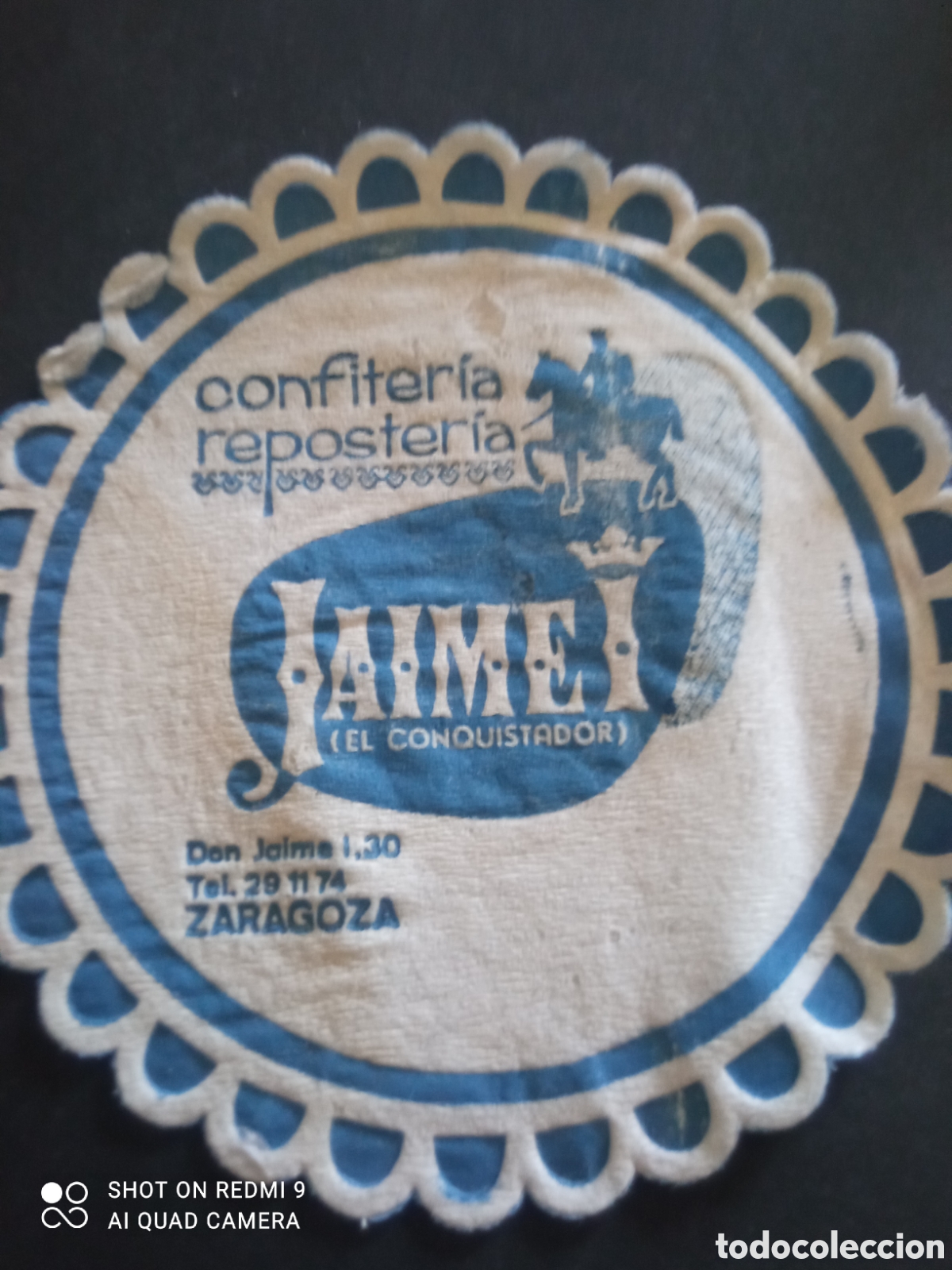 Otros art&iacute;culos de coleccionismo en papel: Posavasos zaragoza confiter&iacute;a reposter&iacute;a jaime