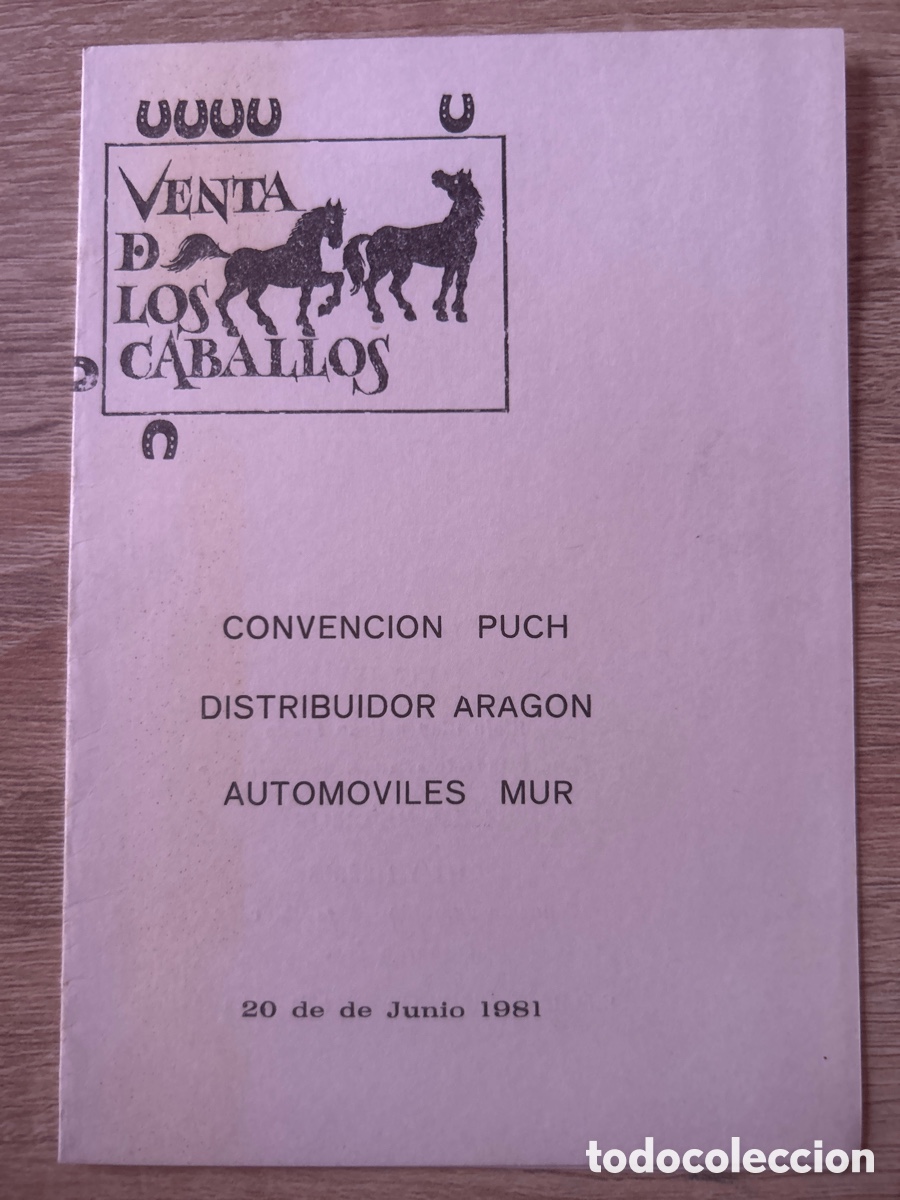 Otros art&iacute;culos de coleccionismo en papel: Tarjeta de invitaci&oacute;n convenci&oacute;n puch a&ntilde;os 80