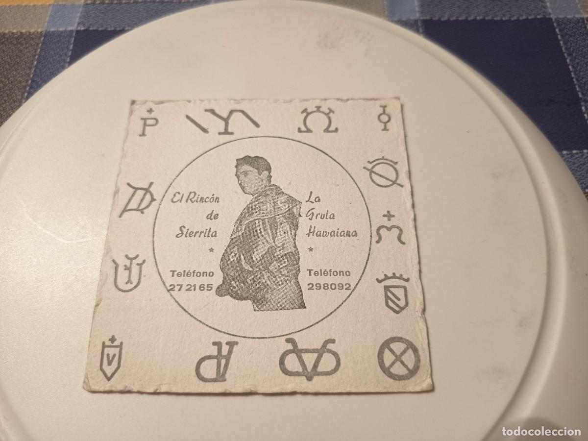 Otros art&iacute;culos de coleccionismo en papel: POSAVASOS LA GRUTA HAWAIANA-EL RINCON DE SIERRITA-VALLADOLID