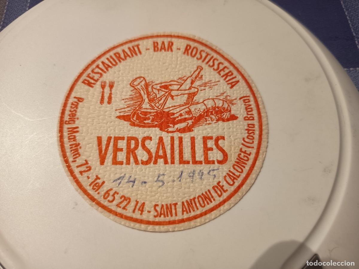 Otros art&iacute;culos de coleccionismo en papel: POSAVASOS RESTAURANTE VERSAILLES-SANT ANTONI DE CALONGE-GERONA