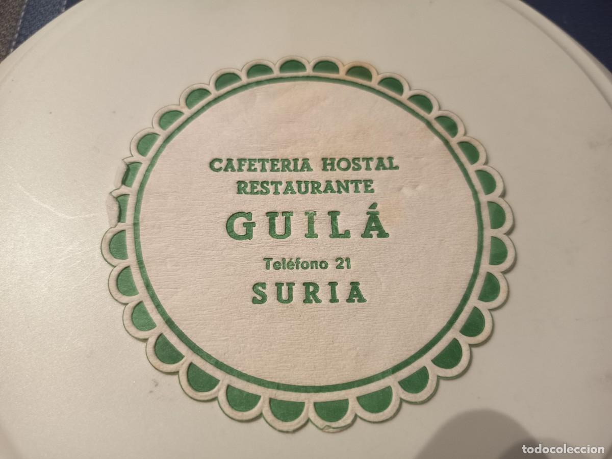 Otros art&iacute;culos de coleccionismo en papel: POSAVASOS RESTAURANTE GUILA-SURIA-BARCELONA
