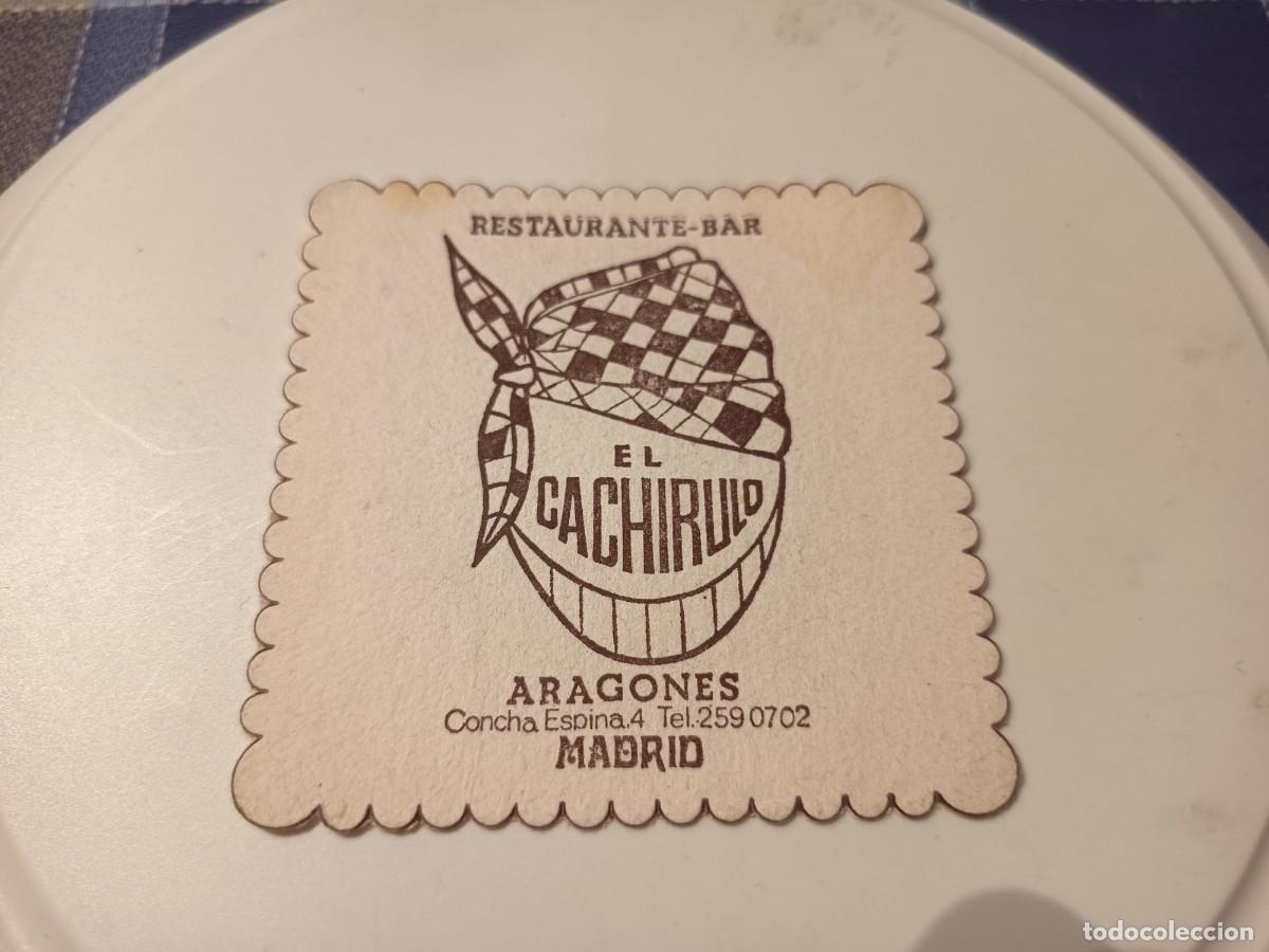 Otros art&iacute;culos de coleccionismo en papel: POSAVASOS CRESTAURANTE EL CACHIRULO-MADRID